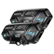 M1-S Pro Motorcycle Intercom Headset 10 Riders Bluetooth Interphone Helmet 2000m