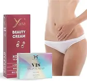 Yana Body Whitening Brightening Lightening Cream With V18 Hygiene Wash Whitening Soap