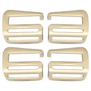 2 Pair g Hook Webbing Slide Buckles 38mm Metal g Hooks Webbing Clips Gold