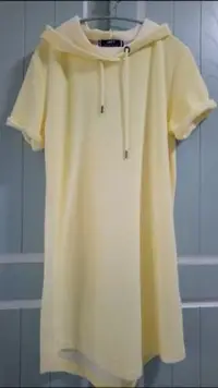 在飛比找Yahoo!奇摩拍賣優惠-全新法國品牌 JOTT 柔黄色休閒洋裝