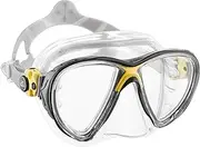Cressi Adult high-end Scuba Diving mask Made in The Revolutionary Crystal Silicone | Big Eyes Evolution Crystal Made in Italy