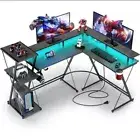 computer desk with storage ,shelf & Monitor Stand With Headphones Hook.