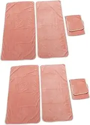 Beatifufu Spa Accessory Kit Set of 2 Soft Spa Headcloths Hair Towel Wrap for Tanning Beauty Salons