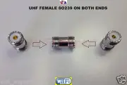UHF SO-239 Female to Female Coupler RF Barell Adapter Connector for PL-259 Plugs
