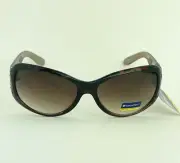 NORTHCREST Sunglasses For Women 100% UVA/UVB Rectangular Brown Gradient & Flower
