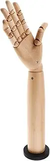 Wooden Hand Model Flexible Display Manicure Practice Painting Mannequin Hand