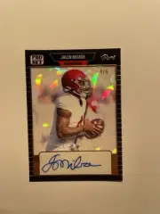 2023 PRO SET PURE FOOTBALL JALEN MILROE ROOKIE AUTO CARD #4/6