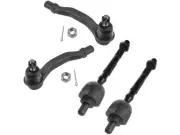 TRQ 73WV18J Front Tie Rod End Set Fits 1993-1997 Honda Civic del Sol