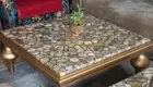 Grey Agate Marble Coffee center Console Table Top Random Agate Hallway Decor