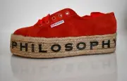 SUPERGRA x PHILOSOPHY LORENZO SERAFINI Platform ESPADRILLES Sneaker US-7.5 EU-38