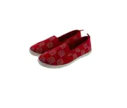FOCO NCAA Women's North Carolina State Wolfpack Espadrille Canvas Slip On Shoe