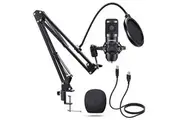 Wanger USB Microphone, 192KHz/24Bit Recording Microphone, Gaming Microphone, PC Streaming Podcast Mic, Boom Arm Set