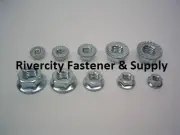 Serrated Flange Lock Nut Locknut Zinc Assortment - Kit / Whiz Nuts / Wiz nuts
