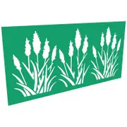 ProtectorAl 300 - 1200 x 1201 - 2400mm Light Green / Gloss White Bullrush Unframed Composite Decorative Panel