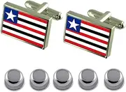 [Select Gifts] Shirt Dress Studs Maranhão Flag Cufflinks