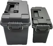 Cabinet Safes Plastic Ammo Military Style Storage Lightweight High Strength Accessory Crate Storage Tactical Bullet Box Gun Safes(AMMO 30-P and 50-P)