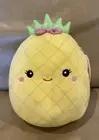 NEW Squishmallows MAUI Pineapple Fruit 8” Plush Pink Bow Pillow Toy