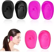 COHEALI 3 Pairs Salon Ear Cover Hair Dye Ear Muffs Ear Protector Covers Hairdressing Dye Coloring Ear Cover Earaser Ear Caps Hairdressing Ear Cover Ear Cover for Salon Earmuffs Tab