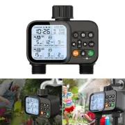 2-Outlet Water Timer Sprinkler Set Home Garden Automatic Timed Irrigation System