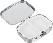Portable Pill Box Pill Pocket Case Pocket Pharmacy Purse Accessories Purse Organizer Silver Iron