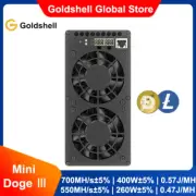 Goldshell Mini Doge III Scrypt Miner LTC Doge Coin Dual Mode 700M or 550M NO PSU