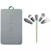 EcoTools "Wake Up + Glow 5 Interchangeable Makeup Brush Heads" w/ Tin Case #3173