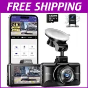 Waterproof Dual Dash Cam 4K with 24H Parking & G-Sensor - Ultimate Safety Device