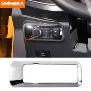 Head Light Lamp Switch Button Cover Trim Decor for Ford Bronco 2021+ Chrome (for: Ford)