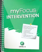 NEW myView Literacy 2020 myFocus Intervention 4 Level E Teaching Guide Savvas