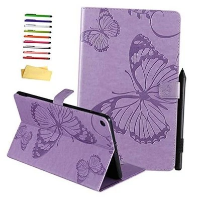 for Samsung Galaxy Tab A 10.1 inch Tablet Case 2019 Model 04# Purple Butterfly