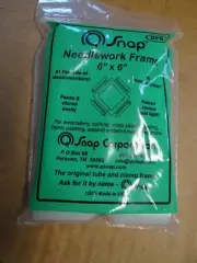 Q-SNAP Cross Stitch Embroidery Needlework FRAME 6 x 6 NIP MADE In The USA