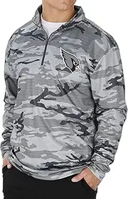 NFL Zubaz Men's Fleece Lines Quarter Zip