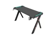 MIUZ Home Office Gaming Desk Computer Study Work Racer Carbon Fiber Table RGB LED