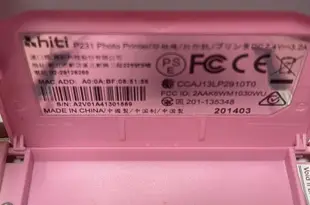 二手Hiti Pringo P231 WIFI行動相片印表機(單機無配件不確定好壞當銷帳零件品