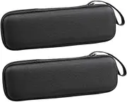 Kisangel 2 Pcs Microphone Case Portable Travel Bag for Karaoke Speaker and Mic Storage Zipper Closure for Secure Storage Efficient Holder for Accessories and Cables