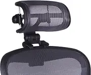 The Original Headrest for The Herman Miller Aeron Chair H3 Graphite | Colors and Mesh Match Remastered Aeron Chair 2017 and Newer Models