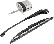 12V 105° Rotating Windshield Wiper Motor Kit Universal Electric Wiper Arm Motor Set for Tractor Fishing Boat ATV UTV