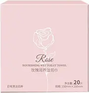 Toilet Wet Wipes | Mild Toilet Paper Wipes | Rose Nourishing Adult Wet Wipes, Butt Cleaning Wipes, Mild Toilet Paper Wipes, Poop Wipes for Adults