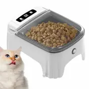 Automatic Cat Dog Food Dispenser 700ML Auto Timed Pet Dispenser Sensor Cat Feeder Dry Pet Bowl For Cat Dog Color Grey