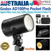 Godox AD100pro 2.4G Pocket Flash TTL Strobe HSS Camera Photo Speedlite LIght KIT