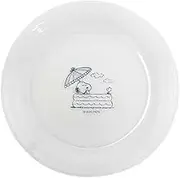 Marimo Craft SPMS-143 Snoopy Chill Life Series Glass Plate Diameter 7.1 x Height 0.8 inches (180 x 20 mm)