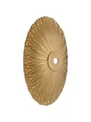 B&P Lamp 5 1/2" Solid Brass Die Cast Back Plate, Unfinished Brass