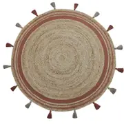 Home Bazar 160 x 160cm Mykonos Round Sierra Jute Rug