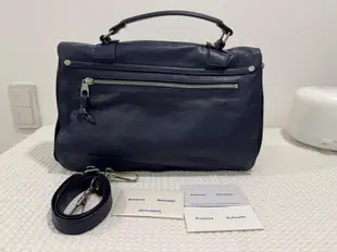 Proenza Schouler PS1 Medium Bag 中型山羊皮學院包 深藍色