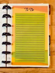 Set of 2 Calendar Month Grid Dashboards for use with MINI Happy Planner-
