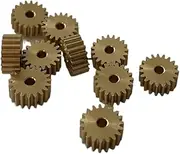 Gear Motor Pinion Gear Module Pinion,0.4M 19T 1.98MM Brass Pinions 2MM Hole Copper Gears GS