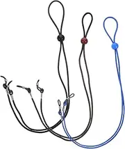 [MOBUTOFU] Glasses Sports Strap 3pcs Eyeglass Straps for Men Women Elastic Eyeglass Lanyard Safety Feature