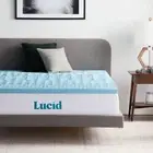 Lucid 2 Inch Mattress Topper Full - Memory Foam Mattress Topper Full - 5 Zone...