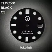 TLDC0501 DIAL BLACK DATE C3 / 7S26 NH35 NH36 SEIKO SKX 28.5mm SKX007 SRP777
