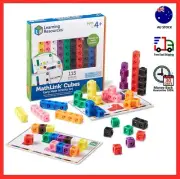 Learning Resources Early Math Mathlink Cube Activity Set Math Cubes 15 Pieces AU